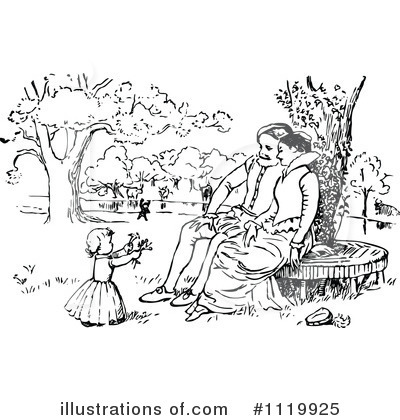 Royalty-Free (RF) Family Clipart Illustration by Prawny Vintage - Stock Sample #1119925