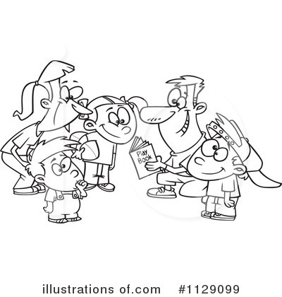 Royalty-Free (RF) Family Clipart Illustration by toonaday - Stock Sample #1129099