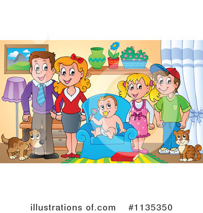 Royalty-Free (RF) Family Clipart Illustration by visekart - Stock Sample #1135350