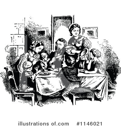 Dinner Clipart #1146021 by Prawny Vintage