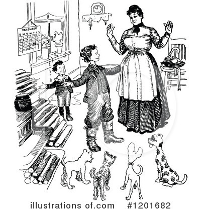 Royalty-Free (RF) Family Clipart Illustration by Prawny Vintage - Stock Sample #1201682