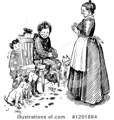 Royalty-Free (RF) Family Clipart Illustration by Prawny Vintage - Stock Sample #1201684