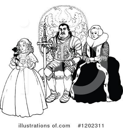 Royalty-Free (RF) Family Clipart Illustration by Prawny Vintage - Stock Sample #1202311