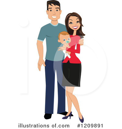 Royalty-Free (RF) Family Clipart Illustration by peachidesigns - Stock Sample #1209891