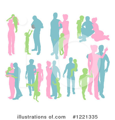 Royalty-Free (RF) Family Clipart Illustration by AtStockIllustration - Stock Sample #1221335