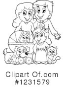 Family Clipart #1231579 by visekart