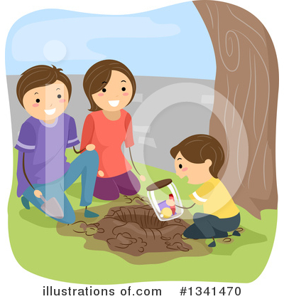 Royalty-Free (RF) Family Clipart Illustration by BNP Design Studio - Stock Sample #1341470