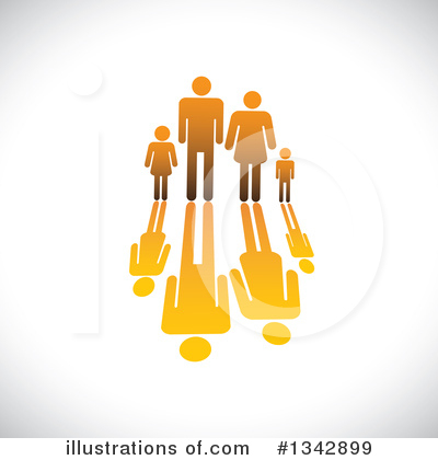 Royalty-Free (RF) Family Clipart Illustration by ColorMagic - Stock Sample #1342899