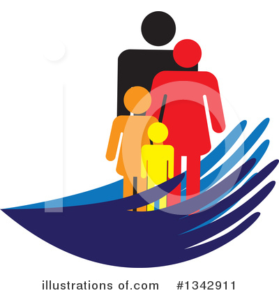 Royalty-Free (RF) Family Clipart Illustration by ColorMagic - Stock Sample #1342911