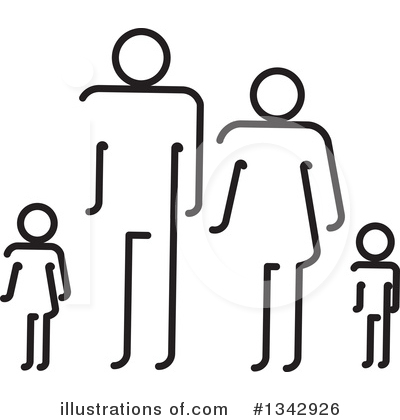 Royalty-Free (RF) Family Clipart Illustration by ColorMagic - Stock Sample #1342926