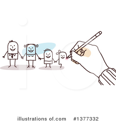 Royalty-Free (RF) Family Clipart Illustration by NL shop - Stock Sample #1377332
