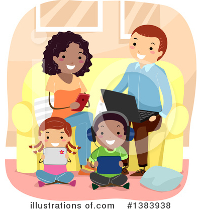 Royalty-Free (RF) Family Clipart Illustration by BNP Design Studio - Stock Sample #1383938