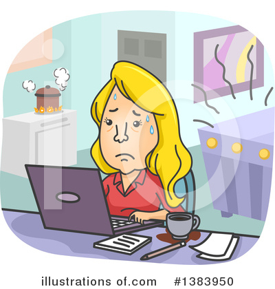 Stressed Clipart #1383950 by BNP Design Studio