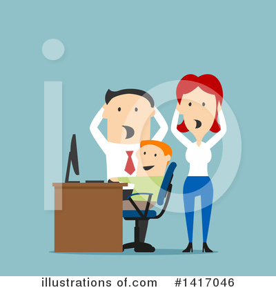 Desktop Computer Clipart #1417046 by Vector Tradition SM