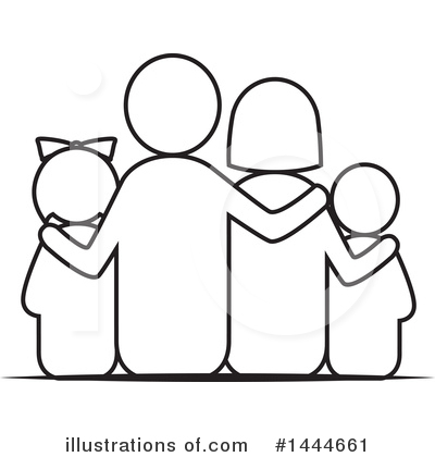 Royalty-Free (RF) Family Clipart Illustration by ColorMagic - Stock Sample #1444661