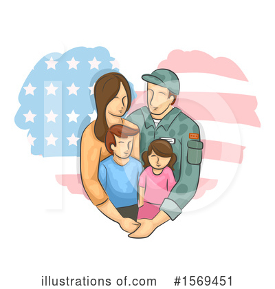 American Flag Clipart #1569451 by BNP Design Studio