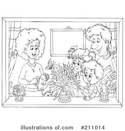 Royalty-Free (RF) Family Clipart Illustration by Alex Bannykh - Stock Sample #211014
