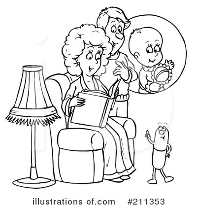 Royalty-Free (RF) Family Clipart Illustration by Alex Bannykh - Stock Sample #211353