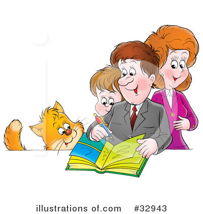 Royalty-Free (RF) Family Clipart Illustration by Alex Bannykh - Stock Sample #32943
