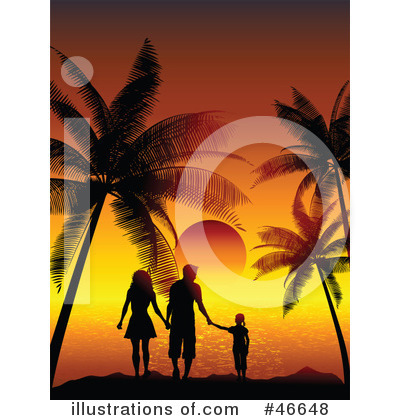 Ocean Sunset Clipart #46648 by KJ Pargeter