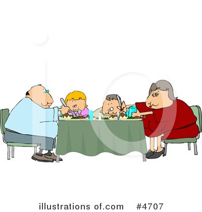 Dining Room Clipart #4707 by Dennis Cox