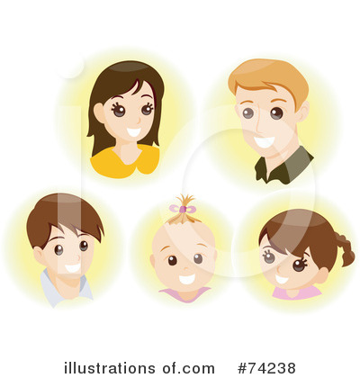 Royalty-Free (RF) Family Clipart Illustration by BNP Design Studio - Stock Sample #74238
