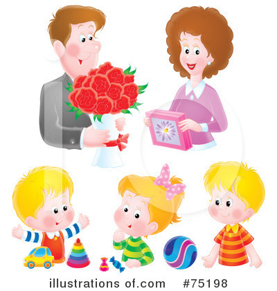 Royalty-Free (RF) Family Clipart Illustration by Alex Bannykh - Stock Sample #75198