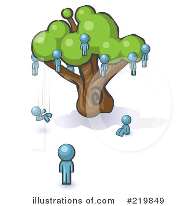 Royalty-Free (RF) Family Tree Clipart Illustration by Leo Blanchette - Stock Sample #219849