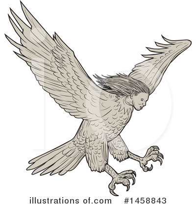 Harpy Clipart #1458843 by patrimonio