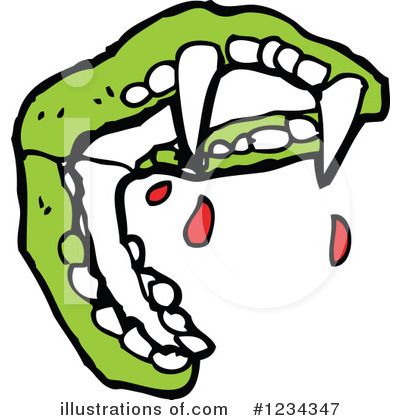 Royalty-Free (RF) Fangs Clipart Illustration by lineartestpilot - Stock Sample #1234347