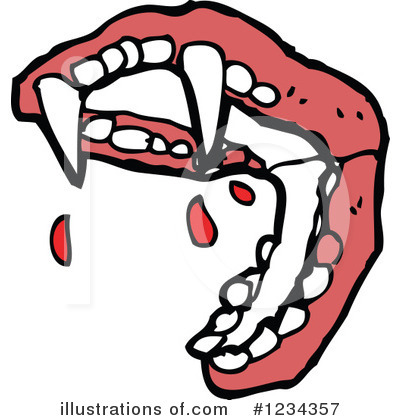 Vampire Fangs Clipart #1234357 by lineartestpilot