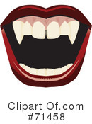 Fangs Clipart #71458 by Dennis Holmes Designs