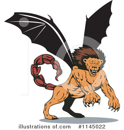 Royalty-Free (RF) Fantasy Creature Clipart Illustration by patrimonio - Stock Sample #1145022