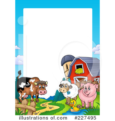 Royalty-Free (RF) Farm Animals Clipart Illustration by visekart - Stock Sample #227495