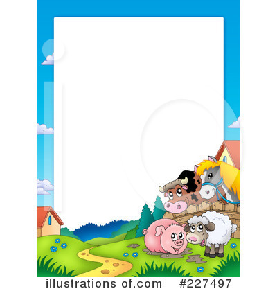 Royalty-Free (RF) Farm Animals Clipart Illustration by visekart - Stock Sample #227497