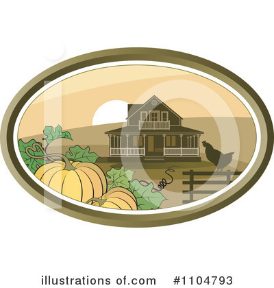 Royalty-Free (RF) Farm Clipart Illustration by Lal Perera - Stock Sample #1104793