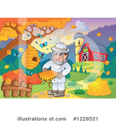 Royalty-Free (RF) Farm Clipart Illustration by visekart - Stock Sample #1228521