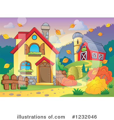 Royalty-Free (RF) Farm Clipart Illustration by visekart - Stock Sample #1232046