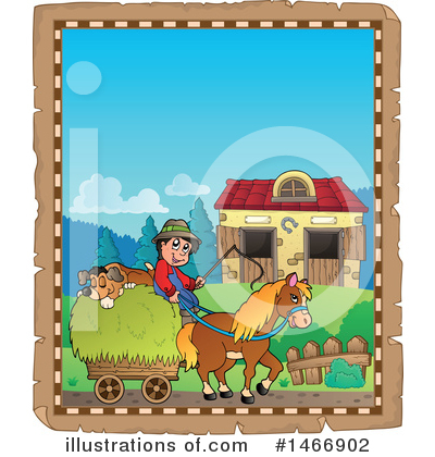 Royalty-Free (RF) Farm Clipart Illustration by visekart - Stock Sample #1466902