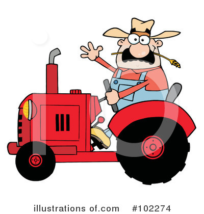 Royalty-Free (RF) Farmer Clipart Illustration by Hit Toon - Stock Sample #102274