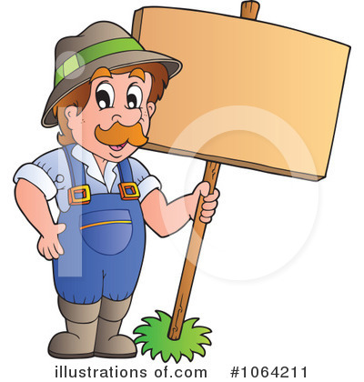 Royalty-Free (RF) Farmer Clipart Illustration by visekart - Stock Sample #1064211