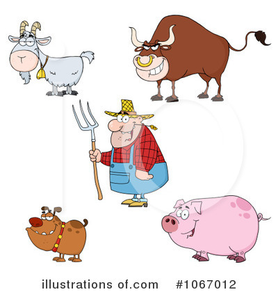 Royalty-Free (RF) Farmer Clipart Illustration by Hit Toon - Stock Sample #1067012