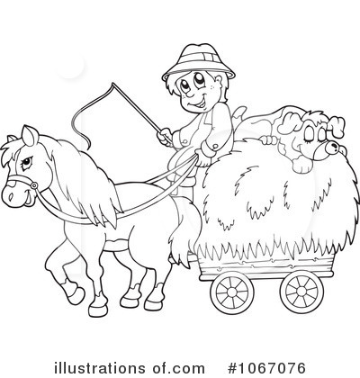 Royalty-Free (RF) Farmer Clipart Illustration by visekart - Stock Sample #1067076
