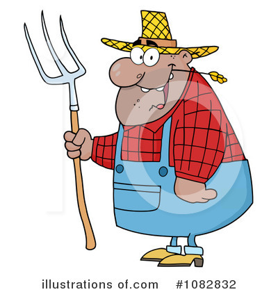 Royalty-Free (RF) Farmer Clipart Illustration by Hit Toon - Stock Sample #1082832