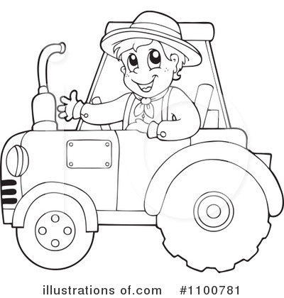 Royalty-Free (RF) Farmer Clipart Illustration by visekart - Stock Sample #1100781