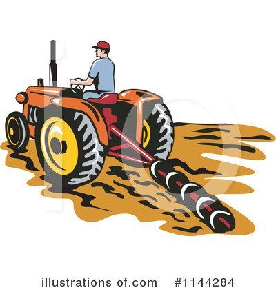 Royalty-Free (RF) Farmer Clipart Illustration by patrimonio - Stock Sample #1144284