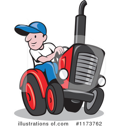 Tractors Clipart #1173762 by patrimonio