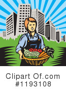 Farmer Clipart #1193108 by patrimonio