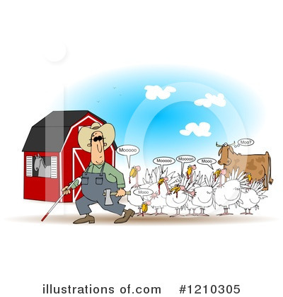 Royalty-Free (RF) Farmer Clipart Illustration by djart - Stock Sample #1210305