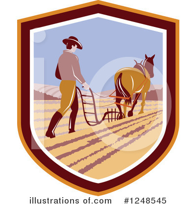 Royalty-Free (RF) Farmer Clipart Illustration by patrimonio - Stock Sample #1248545